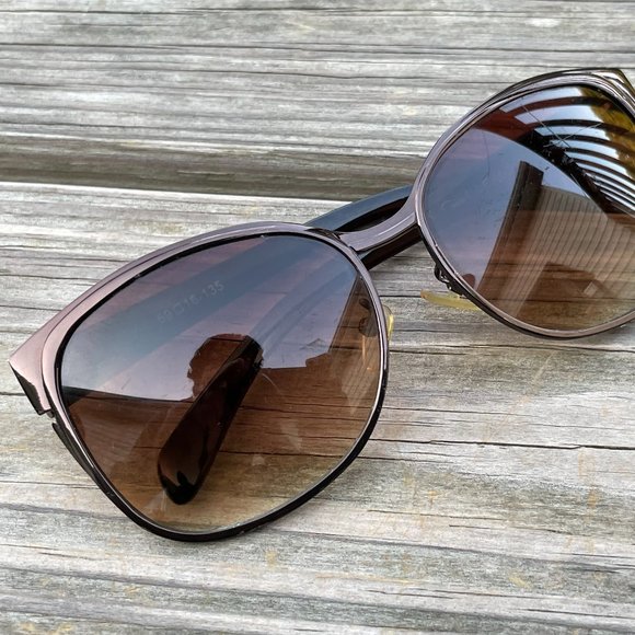 Gacel Sunglasses Women Brown Eye Wear Shades 59[]1 - Picture 2 of 12